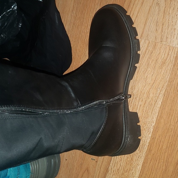 NWOT black over knee boots womens size 9 , fashion - Picture 5 of 8